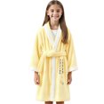 thumbnail image 2 of Bixock Unisex Toddler Robe for Girls Boys Hooded Robe Kids Fleece Bathrobe Children Loungewear Print Cape Absorbent Wearable Indoor Outfit for 0 To 8 Years Fall Winter Sleepwear, 2 of 5