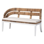 bali & pari Ubud Boho Dining Nook Bench Set, 2-Piece, Natural Brown