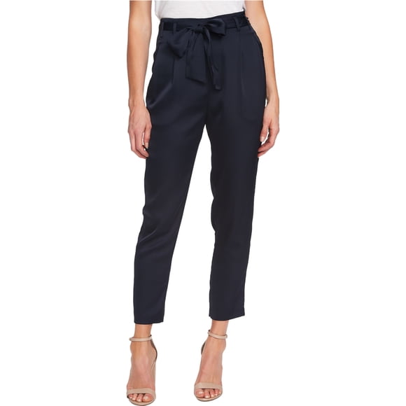 Pantalones de vestir Cece para mujer satén Charmeuse azul 4