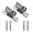 2 pack, variant on CEORPER Long Service Farm Gate Hinge Steel Weather Resistant Fence Hinge