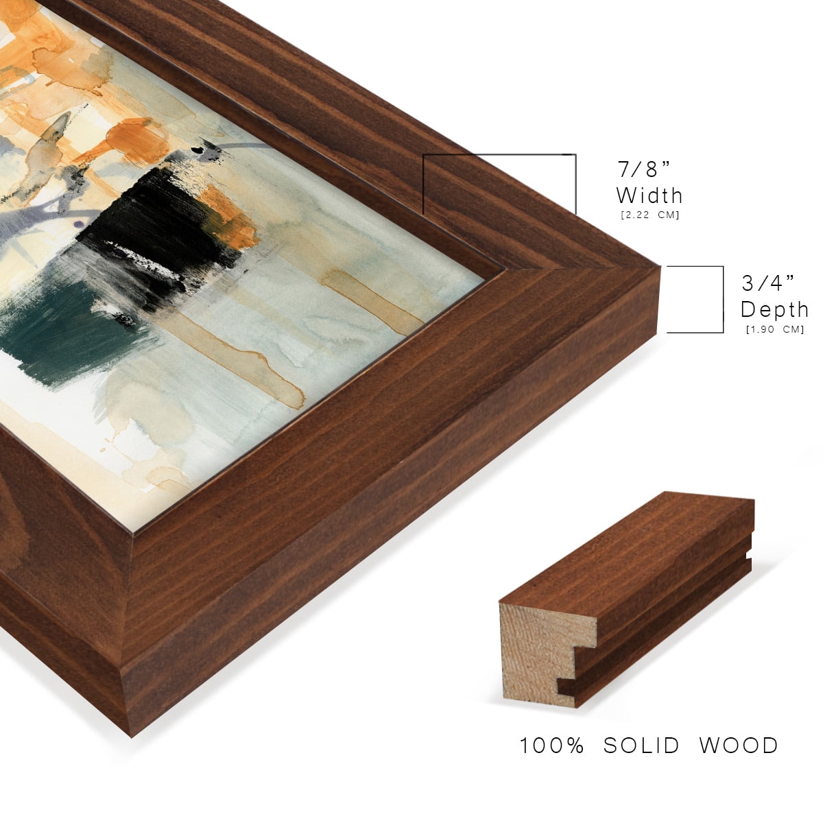 Seria I - Framed Print w/glass - Chestnut