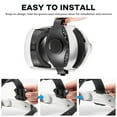 thumbnail image 3 of Elite Strap for Quest Pro, Adjustable Reduce Head Pressure Lightweight Strap, Enhanced Comfort and Gaming Immersion VR Accessories for Quest 2/3/Pico 4/4 Pro-White, 3 of 8