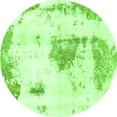 thumbnail image 1 of Ahgly Company Indoor Round Abstract Green Modern Area Rugs, 7' Round, 1 of 4
