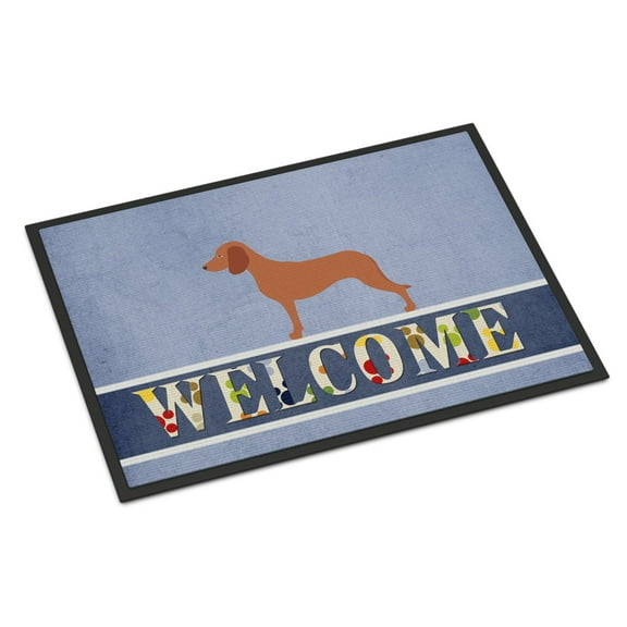 Carolines Treasures BB8285MAT Bavarian Mountian Hound Welcome Door Mat Indoor Rug or Outdoor Welcome Mat 18x27 Doormat