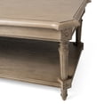thumbnail image 6 of Maven Lane Pullman Traditional Wooden Coffee and Side Table Set, Antiqued Grey, 6 of 12
