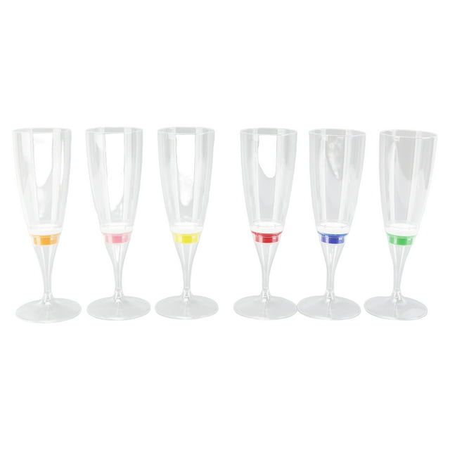 Copa Luminosa LED, 6 Piezas Copa De Cóctel Luminosa LED Ambiente Interesante Larga Resistencia 6 Luces De Colores Para Bar