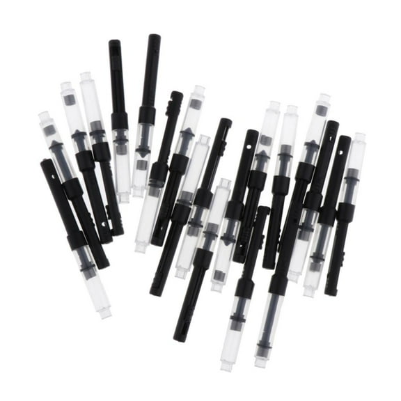 20Pcs Ink Piston Converter Adaptor - Universal Size Fits Most Fountain Pen Brands - Twist Action for Clean Filling, Length: 65mm,Dia: 3mm