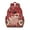 Red-9, variant on Boho Floral Waterproof Backpack for Students with Spacious Main Compartment