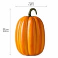 thumbnail image 4 of Resin Simulated Pumpkin Ornament, Outdoor Fall Pumpkin Decorations, Halloween Pumpkin Decorations, Fall and Halloween Decor, Polished Craft Sculpture with Glossy Curved Hobby for, 4 of 7