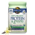 thumbnail image 1 of Garden of Life Raw Organic Protein & Greens - Vanilla - Vegan Protein Powder for Women and Men, Plant Protein, Pea Protein, Greens & Probiotics - Dairy Free, Gluten Free Low Carb Shake, 20 Servings, 1 of 5