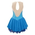 thumbnail image 2 of Alvivi Shiny Ballet Figure Ice Skating Dress for Girls Gymnastic Sleeveless Dance Skirted Leotard Light Blue 16, 2 of 7