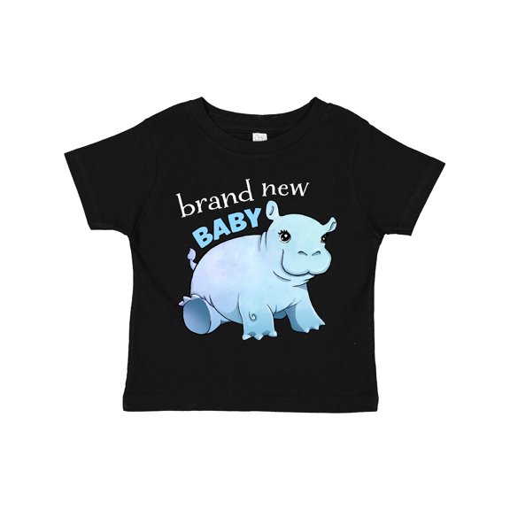 Inktastic Brand New Baby cute baby hippo Boys or Girls Toddler T-Shirt