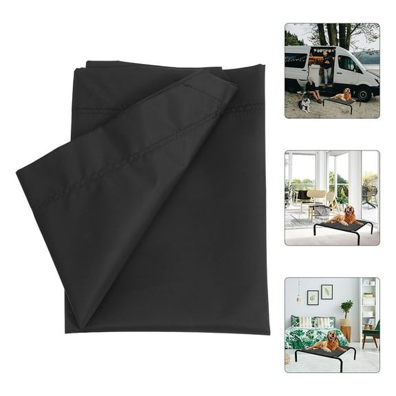 Soimiss Black Oxford Cloth Indoor Pet Bed Easy to Clean Breathable Dog Hammock for Pet Comfort Size 36 x 24 Inches