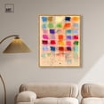 thumbnail image 3 of Color Blocks Canvas Maximalist Abstract by Art Remedy, Gold Frame, 30 x 36, 3 of 7