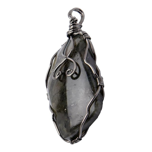 GUOOL 1 Piece Natural Gemstone Irregular Stone Pendant for Jewelry Findings Accs