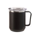 thumbnail image 2 of XYAIYT Portable Double Layer Stainless Steel Coffee Mug with Lid and Handle Induction Heatable Leakproof Design Insulated for Travel Camping Office Gift for Holidays, 2 of 8