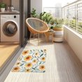 thumbnail image 4 of Yayeee Doormat for Inside 20"x32" Absorbent Low-Profile Washable Non-Slip Rubber Backed Entryway Rug, Sunflowers and Leaves Pattern, 4 of 8