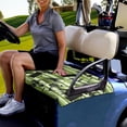 thumbnail image 2 of Jeiento Golf Ball Print Golf Cart Seat Covers, Breathable, Universal Fit for 2-Person Seats, Green, 2 of 5