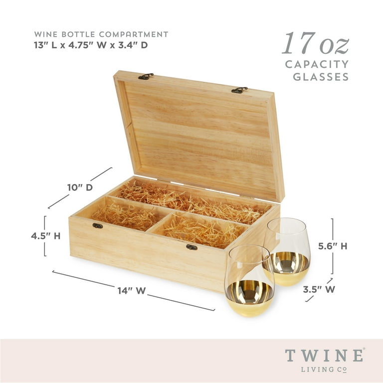 2-Bottle Wooden Gift Box