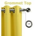 thumbnail image 3 of 2 Pack: Solid Colored 100% Energy Saving Hotel Max Blackout Thermal Curtain Panels - Yellow, 84 in. Long, 3 of 5