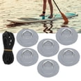 thumbnail image 3 of Stainless Steel D Ring Patch Bungee Cord Set, D Ring Pad Bungee Cord Set High Breaking Strength Easy To Store  for Inflatable Boat Kayak Accessories Yellow,Blue,Gray, 3 of 7