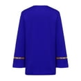 thumbnail image 3 of TTAO Kids Boys Liturgical Praise Dance Top Metallic Shiny Cross Pullover Tunic Shirt for Worship Dance Blue 16, 3 of 4