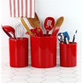 thumbnail image 1 of 3pc Plastic Utensil Holders, Red, 1 of 1