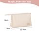 thumbnail image 2 of Bolsa de cosméticos con cremallera para mujer, bolsa de maquillaje de piel sintética para bolso, bolsa de maquillaje de viaje con asa, 2 of 5