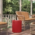 thumbnail image 5 of Suncast 54 Quart 60 Peut Ronde Extérieur Patio Refroidisseur, Table d'Appoint, & Tabouret, Rouge, 5 of 5