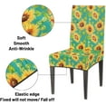 thumbnail image 5 of Sunflower Design Dining Room Chair Covers Set of 6 Washable Kitchen Parsons Seat Protector Removable Dining Chair Slipcovers Decorative Stretch Dining Chair Covers for Home Party Hotel, 5 of 6