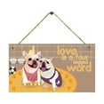 thumbnail image 1 of Wooden Sign Dog Tag Rectangular Wood Decoration Pet Slogan Pendant Decoration, 1 of 7