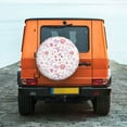 thumbnail image 6 of Naloa Retro Floral PVC Leather Spare Tire Wheel Cover for Car Truck SUV Camper Trailer Universal Fit many size15 inch, 6 of 6