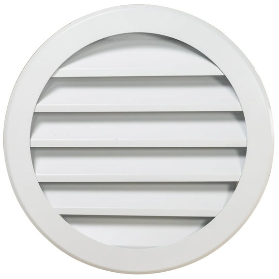 Round Ceiling Diffuser 4 inch Outdoor Rainproof Louver Grille for Living Room Kitchen Duct Ventilation Air Outlet Roofing Vent Aluminium Register White 45 Degree Airflow Round Vent Cover 1-Pack