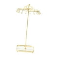 thumbnail image 3 of Soporte giratorio para joyas perfecl organizador de joyas oro 13,5 cm x 35 cm, 3 of 8