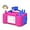 Rose Red, variant on PRI Electric Balloon Pump, Portable Electric Balloon Blower Machine Balloon Air Pump Dual Nozzle Rose Red 110V 600W Balloon Inflator for Party Decorations