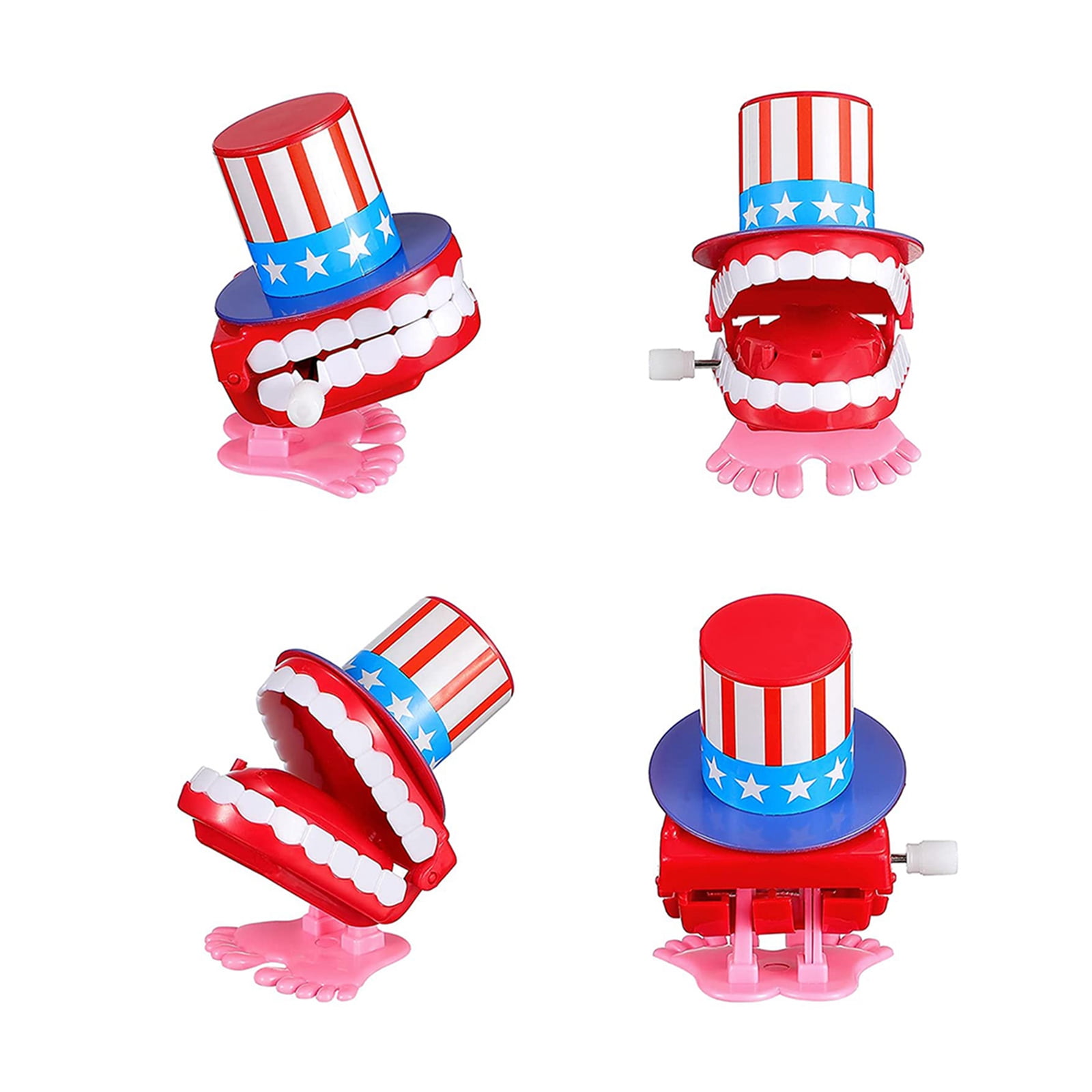 FINELOOK Funny Clockwork Chattering Teeth Desktop Toys for Party with