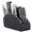 Black Cloth, variant on Pu Leather TV Remote Control Holder with Multiple Compartments, Remote Caddy Tray, Storage Organizer for Bedside Table & Desk. Suitable for controllers, pens, cosmetics, glasses and various daily off