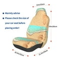 thumbnail image 2 of Picia Beach Footprint Print Waterproof Sweating Car Seat Cover for Post Gym Workout, Running, Beach and Hiking, Universal Fit Anti-Slip Bucket Seat Protector, 2 of 5
