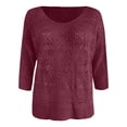 thumbnail image 5 of Jamsmile Women Shirts Summer Beach Boho Tops Soft Blend Shirts Casual Vocation Wear Comfort Bohemian Holiday Pullover Blouses, 5 of 5