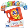 thumbnail image 1 of Soporte para detergente para ropa TidyFriend, blanco con bandeja de goteo, 1 of 6