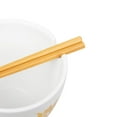 thumbnail image 3 of Sailor Moon 875396 16 oz Symbols Ramen Bowl with Chopsticks, White & Gold, 3 of 8