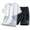 White, variant on Ketyyh-chn99 Mens Short Sets 2 Piece Outfits Summer Men's Casual Two Piece Set Summer Solid Color Thin Round Neck Sports Casual Short Sleeves Shorts Size for 3XL,White