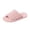 Pink#690719N, variant on Zorvxlyn Winter Fuzzy Slippers for Women Striped Slip on Comfy Winter Warm Plush Fuzzy Slippers for Women Cozy Home Bedroom Woman House Shoes