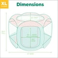 thumbnail image 3 of FurHaven Pet Products Mesh Open-Air Pet Playpen - Watermelon, Extra Large, 3 of 11
