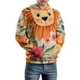 thumbnail image 5 of Floral Lion Cubs Cute 3d Sweatshirts Hoodie Fashion Casual Personality Men's Women Street Hoodie Pullovers Long Sleeve Comfortable Top, 5 of 6
