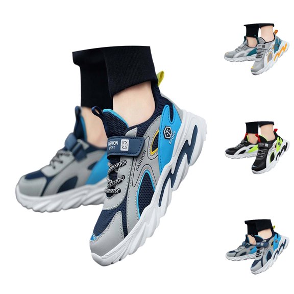 Zecgelong Boys Summer Mesh Sneakers Breathable Lightweight Daily Sport Shoes for 12 Little Kids