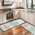 thumbnail image 3 of Kitchen Rugs Sets Of 2,Blue Boho Abstract and Plant Pattern Anti Fatigue Kitchen Mat Rugs Non Slip Washable,Decorative Kitchen Floor Mats for Kitchen,Sink,Laundry,17"x47"+17"x47", 3 of 5