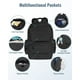 thumbnail image 5 of Mancro Mochila para pañales, multifuncional para papá con 2 bolsillos laterales aislados, mochila de viaje resistente al agua para pañales de bebé para hombres y mujeres con correas para cochecito, co, 5 of 5