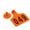Orange, variant on 001-100 Number Plastics Tags Livestock Identification Ear Tags for Marking Pigs Cattle Sheep Cows Goats 3 Color