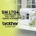 thumbnail image 2 of Brother SM1704 17-Stitch Lightweight Sewing Machine (White) and 6-Piece Thread Bundle (2 Items), 2 of 6